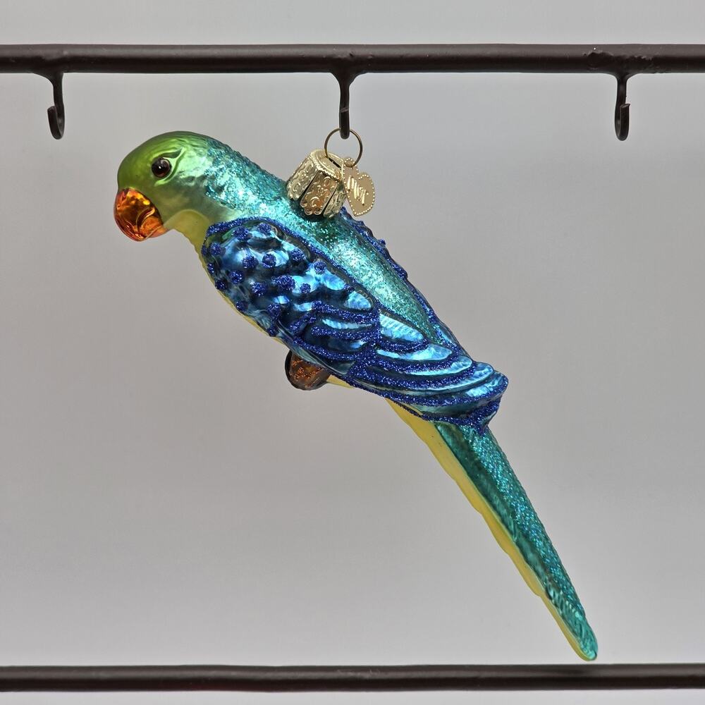 Old World Christmas Parakeet Blown Glass Ornament OWC